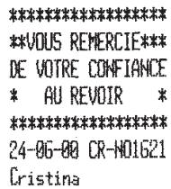 OLIVETTI ECR 2550 - Enregistrement de la vente de plusieurs articles au même prix - 1