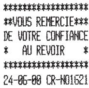 OLIVETTI ECR 2550 - Compte rendu des ventes par gamme d'article - 1