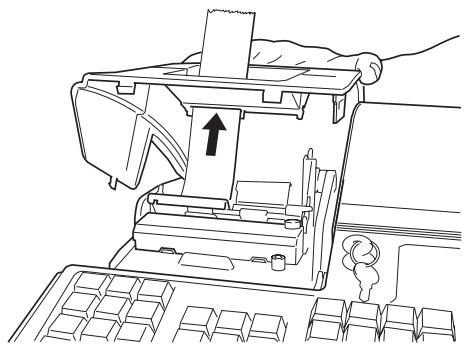 OLIVETTI ECR 2550 - Installation du rouleau destiné aux tickets de caisse - 3