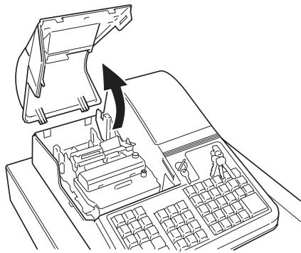 OLIVETTI ECR 2550 - Installation de la cartouche à ruban encreur - 1