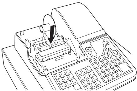 OLIVETTI ECR 2550 - Installation de la cartouche à ruban encreur - 3