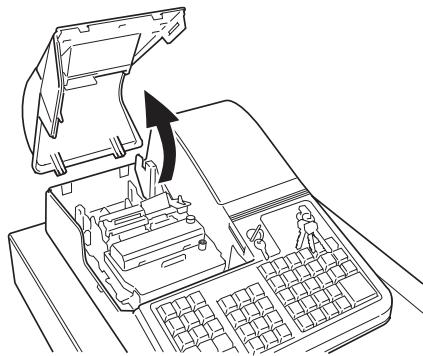 OLIVETTI ECR 2550 - Installation du rouleau destiné aux tickets de caisse - 1