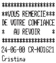 OLIVETTI ECR 2550 - Vente avec remises multiples - 1