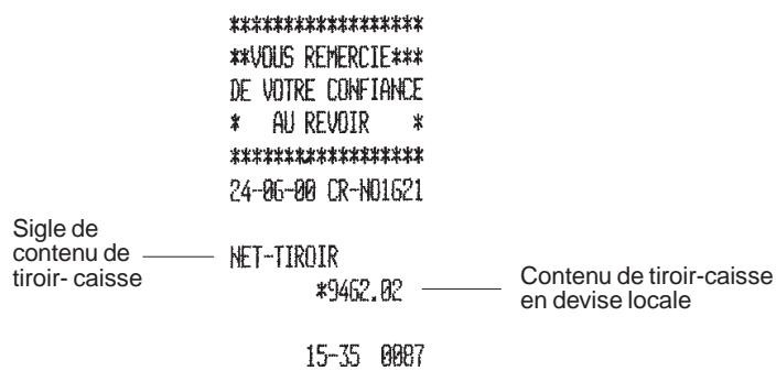 OLIVETTI ECR 2550 - Compte rendu de caisse - 1