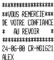OLIVETTI ECR 2550 - Annulation du montant de TVA à la fin de la vente - 1
