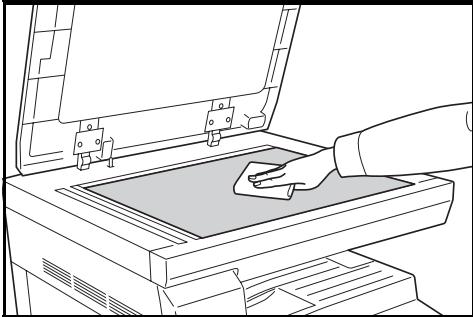 OLIVETTI D-COPIA 2200MF - Nettoyage de la glace d'exposition, du capot des originaux, du chargeur de documents et des verres fendus - 2