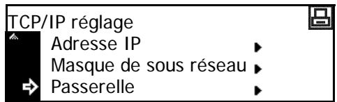 OLIVETTI D-COPIA 2200MF - Définition de la passerelle par défaut - 1