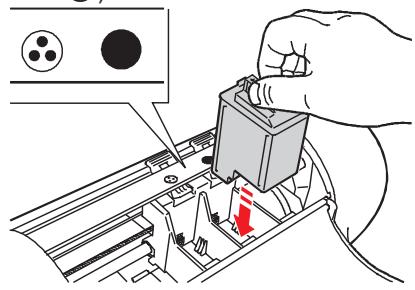 OLIVETTI ARTJET 22 - Einsetzen der Druckköffe - 3