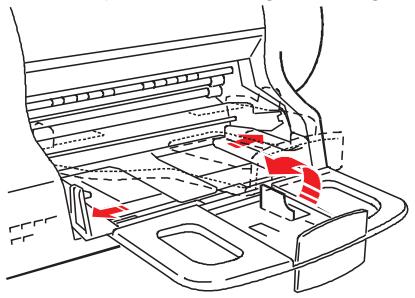OLIVETTI ARTJET 22 - Chargement des petits formats du bac d'alimentation principal. - 2
