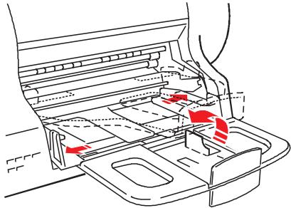 OLIVETTI ARTJET 22 - Laden vankleine formaten in de primaire invoer - 2