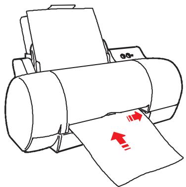 OLIVETTI ARTJET 22 - Lorsque l'imprimante se trouve dans la position verticale - 1