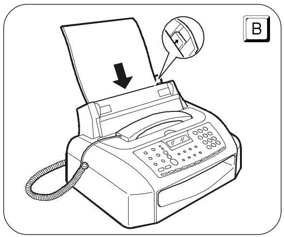 OLIVETTI FAX LAB 210 - Chargement du papier d'impression - 1