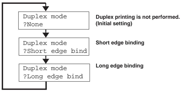 KYOCERA DU-31 - Settings on the Printer's Control Panel - 1