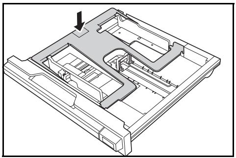 KYOCERA TASKALFA 180 - Abaissez le plateau de base du magasin. - 1