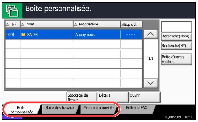 KYOCERA TASKALFA 520I - Utilisation de base de la Boîte de document - 1