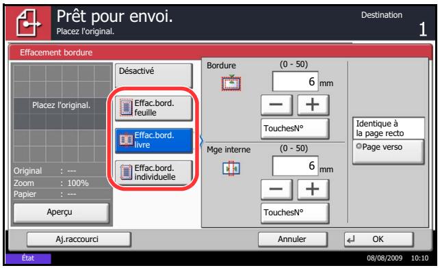 KYOCERA TASKALFA 520I - Effacement bordure pour la page verso - 1