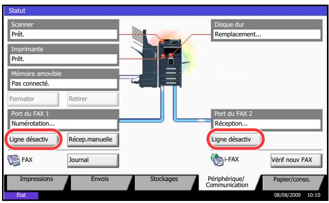 KYOCERA TASKALFA 520I - Annulation d'une communication fax - 1