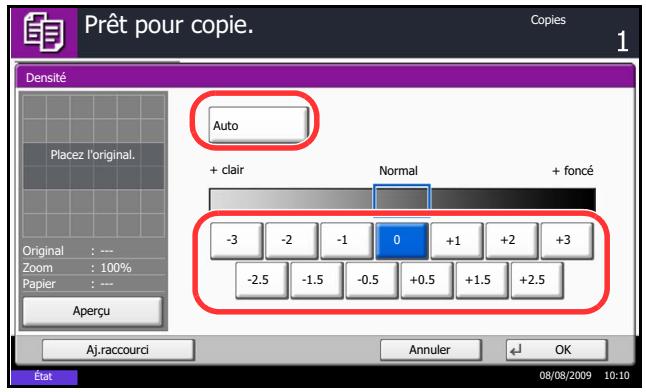 KYOCERA TASKALFA 520I - Réglage de la densité - 1