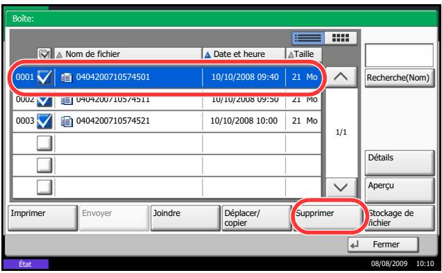 KYOCERA TASKALFA 520I - Suppression de documents - 1