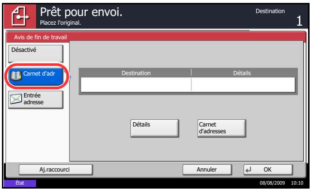 KYOCERA TASKALFA 520I - Avis de fin du travail - 1