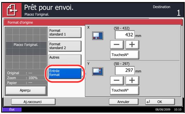 KYOCERA TASKALFA 520I - Sélection du format de l'original - 2