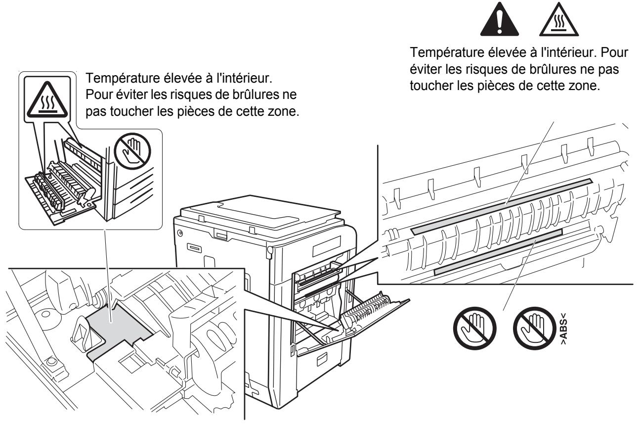 KYOCERA TASKALFA 520I - Étiquettes Attention/Avertissement - 1
