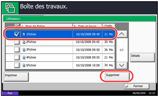 KYOCERA TASKALFA 520I - Suppression d'un document - 2