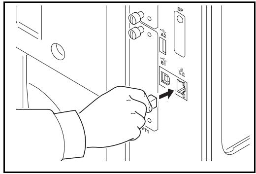 KYOCERA TASKALFA 520I - Raccordement du cable LAN (en option) - 2