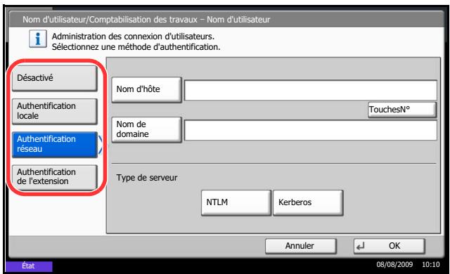 KYOCERA TASKALFA 520I - Activation/désactivation de l'administration des connexions d'utilisateurs - 1