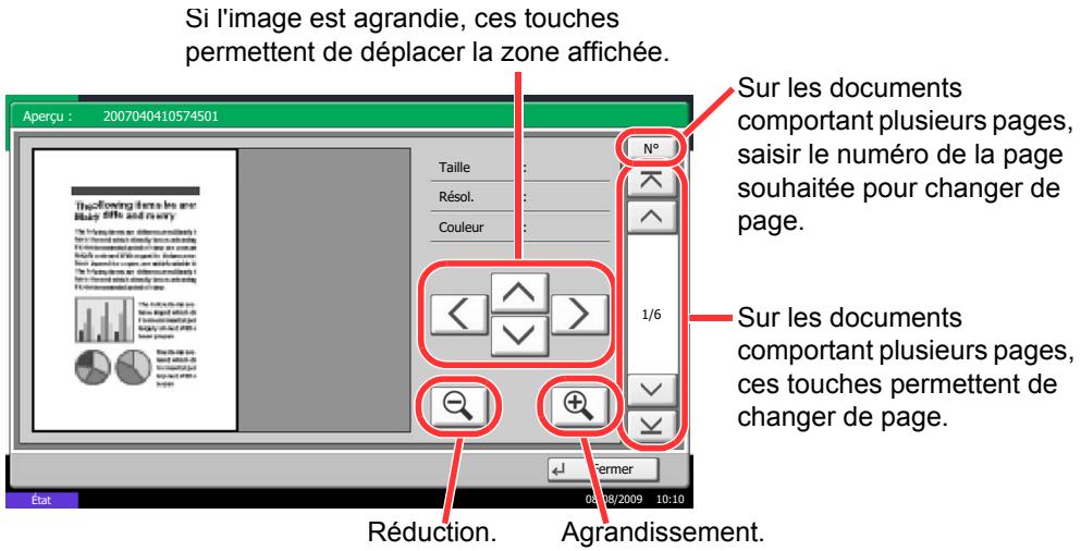 KYOCERA TASKALFA 520I - Aperçu des documents/verification des détails du document - 1