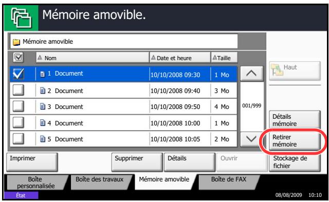 KYOCERA TASKALFA 520I - Retrait de la mémoire USB - 1
