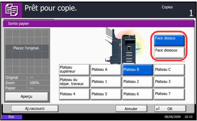 KYOCERA TASKALFA 520I - Destination de sortie - 1