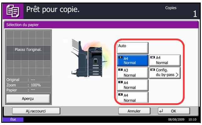 KYOCERA TASKALFA 520I - Sélection du magasin - 1