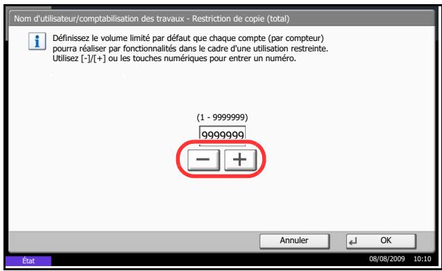 KYOCERA TASKALFA 520I - Paramètres disponibles - 1