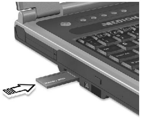 MEDION BDAWID2000 - Insertion de la CARTE memoire - 1