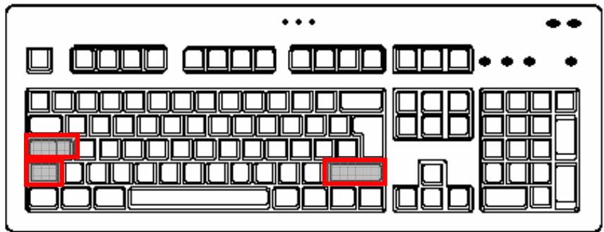 MEDION PC TITANIUM MD 8000 - La TOUCHE de majuscules et la TOUCHE de verrouilage des majuscules - 1