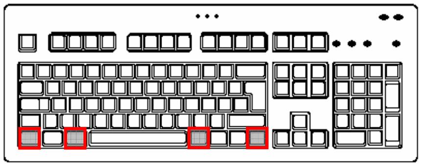 MEDION PC TITANIUM MD 8000 - Les touches ALT, ALT GR et CTRL - 1
