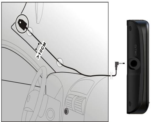 MEDION E4X45 - Connecting an additional TMC Dipole Aerial (optional) (only in case of models E4245 and E4445) - 1