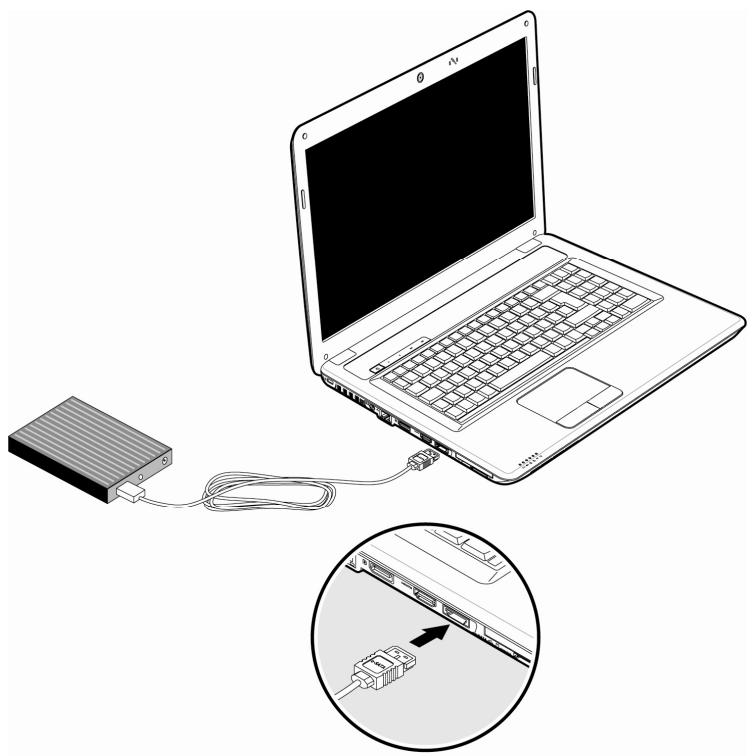 MEDION AKOYA P7612 MD 97860 - eSATA-/USB-Anschluss - 1