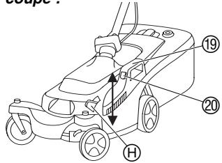 GARDENA 38 E - Réglage des hauteurs de coupe : - 1