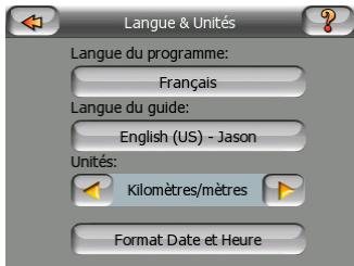 MIO LOGICIEL DE NAVIGATION POUR DIGIWALKER C510 - Langue & unités - 1