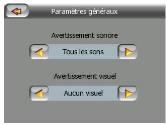 MIO LOGICIEL DE NAVIGATION POUR DIGIWALKER C510 - Modifier des paramètres de l'avertissement de radars - 2