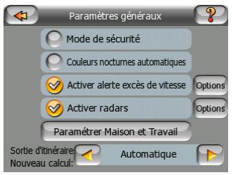 MIO LOGICIEL DE NAVIGATION POUR DIGIWALKER C510 - Modifier des paramètres de l'avertissement de radars - 1