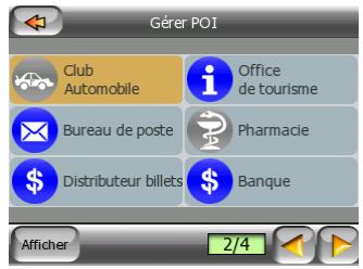 MIO LOGICIEL DE NAVIGATION POUR DIGIWALKER C510 - Gérer la visibilité des POI intégrés. - 2