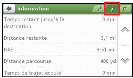 MIO MOOV M610, M 610 - Comment visualiser les statistiques de mon itinéraire ? - 3