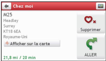 MIO MOOV M610, M 610 - Comment faire pour naviguer jusqu'à chez moi ? - 1