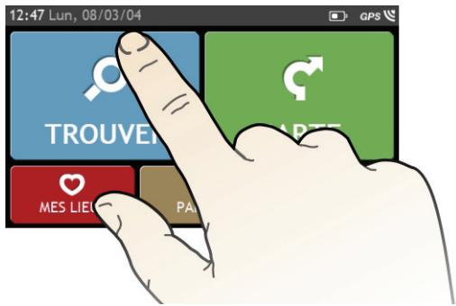 MIO MOOV M610, M 610 - Navigation sur l'écran - 1