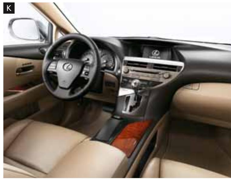 LEXUS RX 350 - RX 350 / RX 450H coloris intérieurs - 11