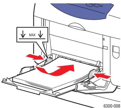 XEROX PHASER 6300 - Chargement du papier dans le bac 1 (MPT) - 4