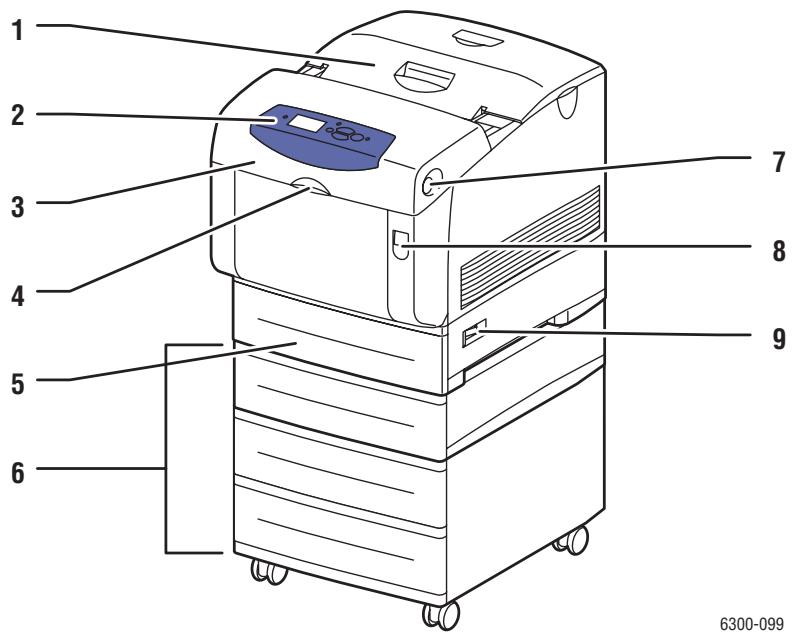 XEROX PHASER 6300 - Vue avant latérale droite - 1